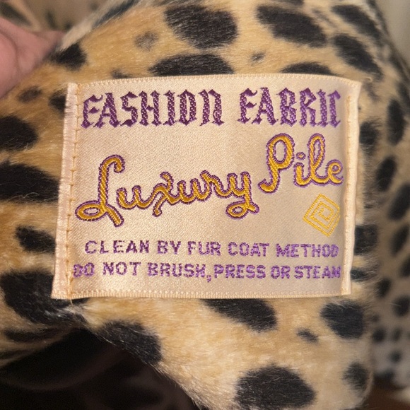 1960S pony hair Faux Leopard Swing Coat - Picture 15 of 15